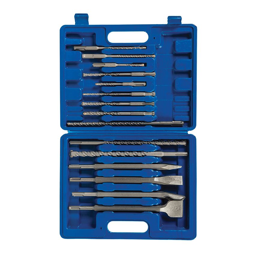 SDS Plus Masonry Drill & Steel Set 15 Piece