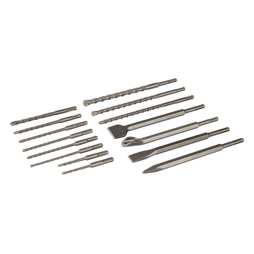 SDS Plus Masonry Drill & Steel Set 15 Piece