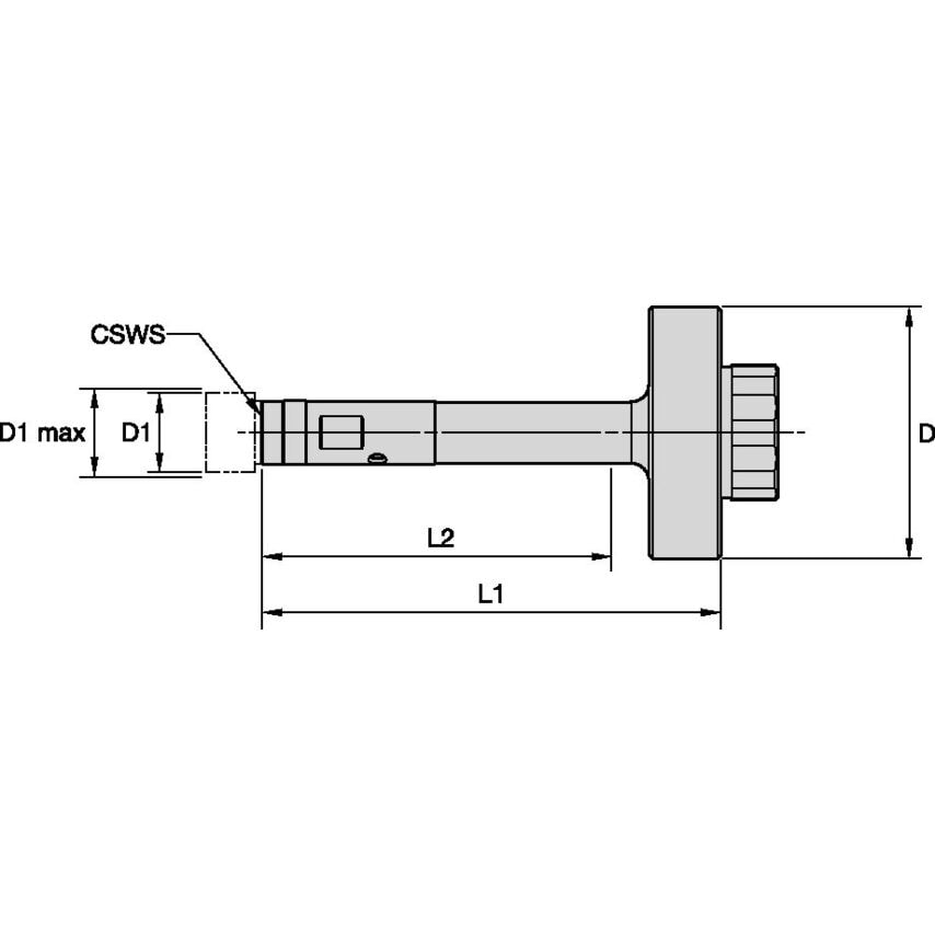 SIF70KST155AR5M Reamer Modular Shank 18MM-19 9