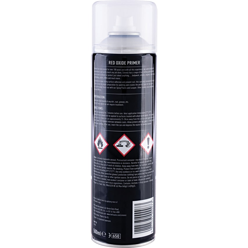SIMP13D Red Oxide Aerosol Primer - 500ML