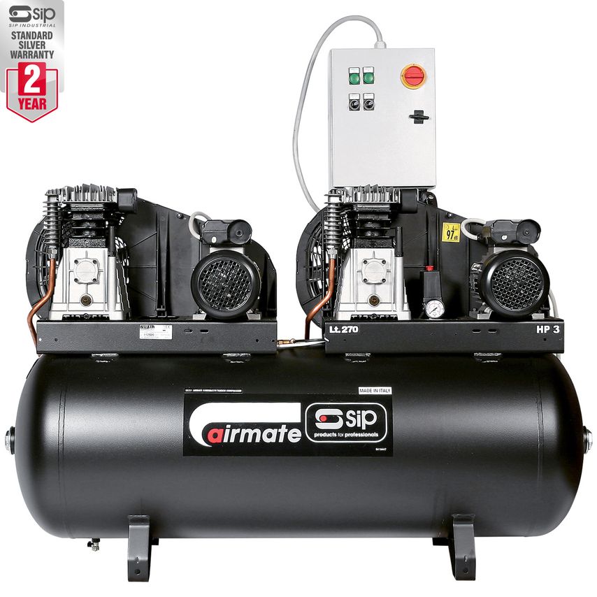 SIP B3800/270 Tandem Belt Drive Compressor