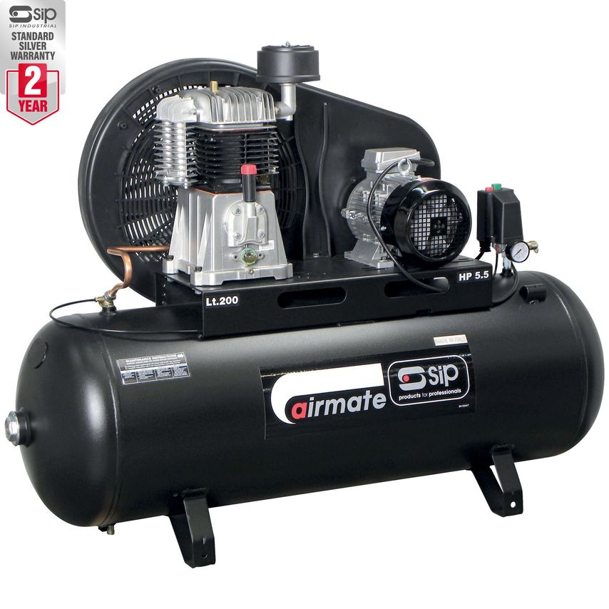 SIP TN5.5/200 Belt Drive Compressor