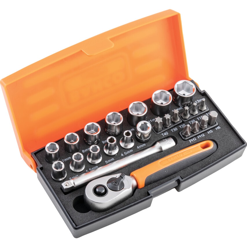 SL25 1/4" Drive Socket Set 25 Piece
