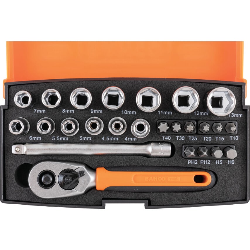 SL25 1/4" Drive Socket Set 25 Piece
