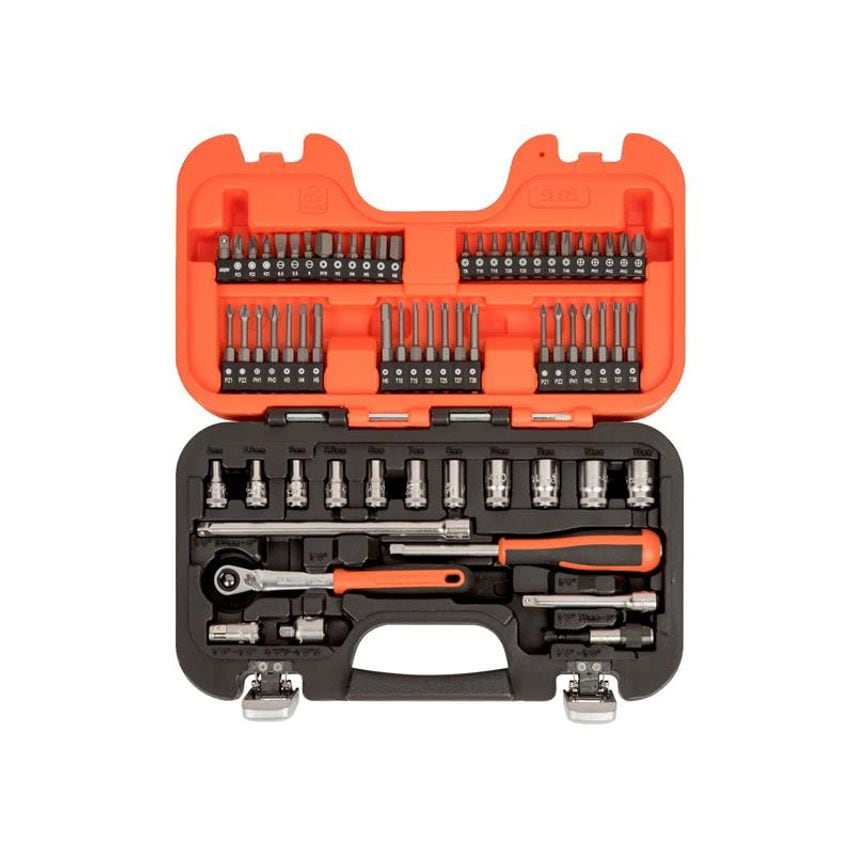 SL65 1/4in Drive Slim Socket Set, 65 Piece BAHSL65