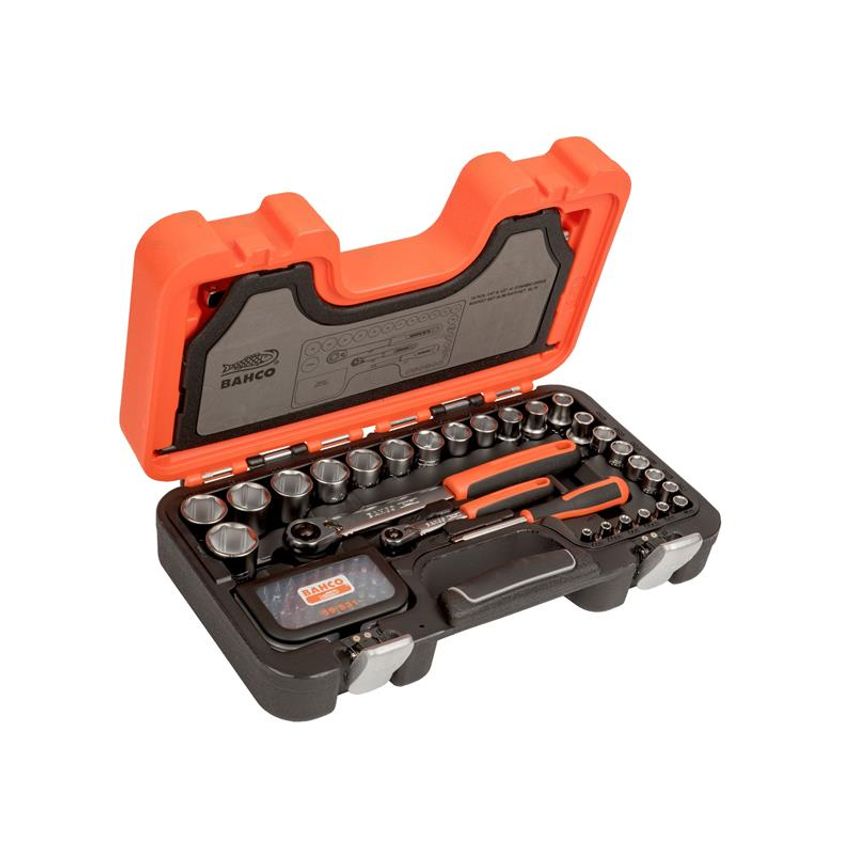 SL79 1/4in & 1/2in Drive Slim Socket Set, 79 Piece BAHSL79