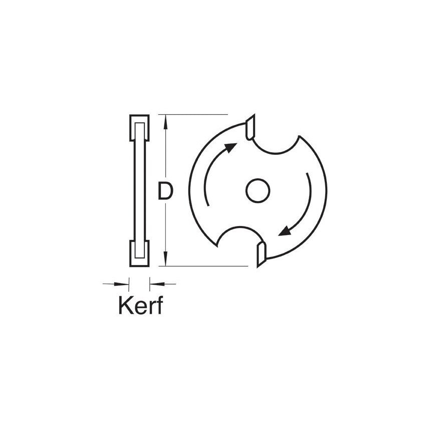 SL/C Professional 36mm Slotter 2.5mm Kerf, 1/4in Bore