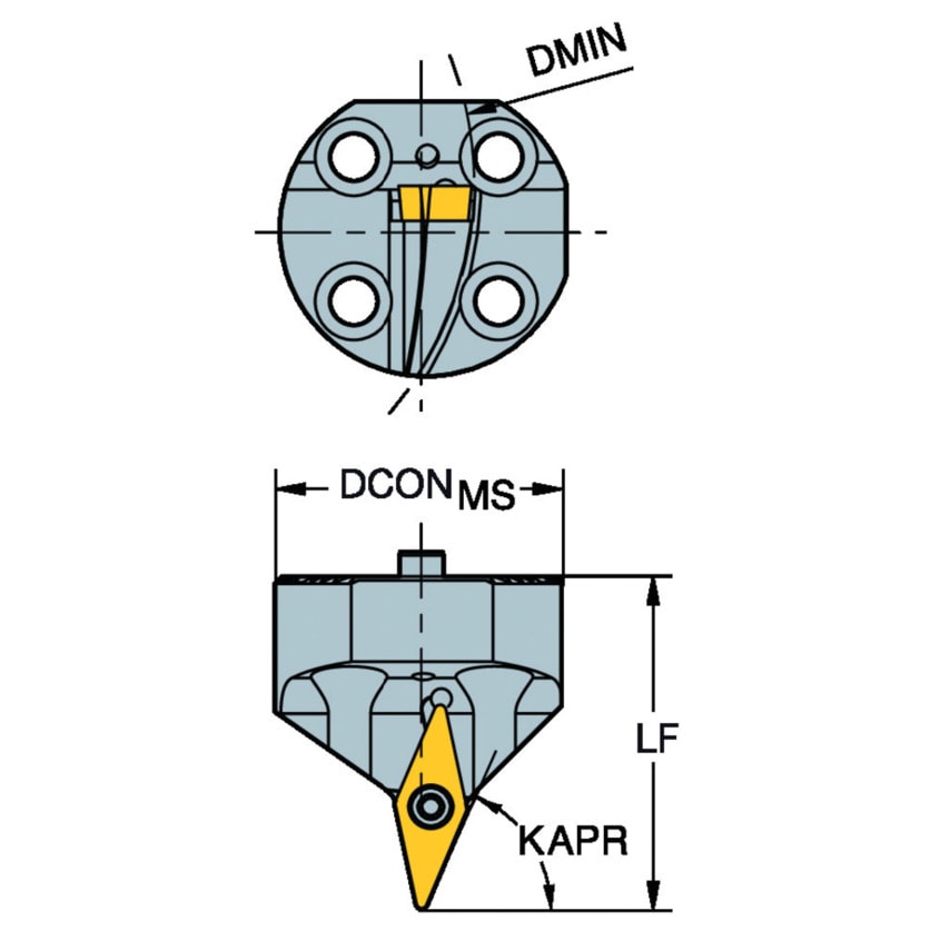 SL-SVXBR-40A-16-050A 107 Head for Spirogrooving