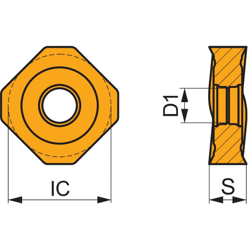 SNMX 170508SR-M 8215 ON06 43 Face Mill Insert