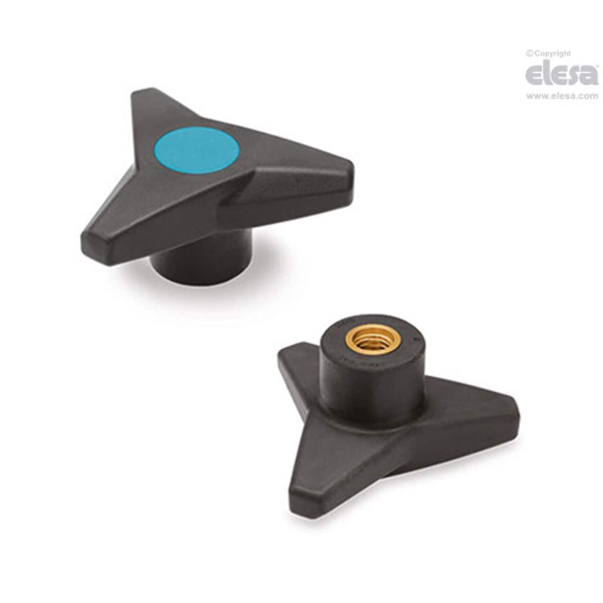 SOFT Three-arm knob-VB.839/63 B-M10-SOFT-C5 Blue