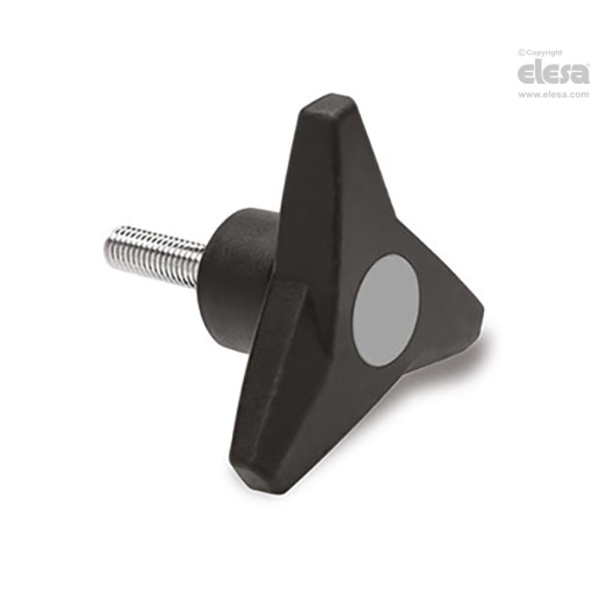 SOFT Three-arm knob-VB.839/63 p-M8x25-SOFT-C3 Grey