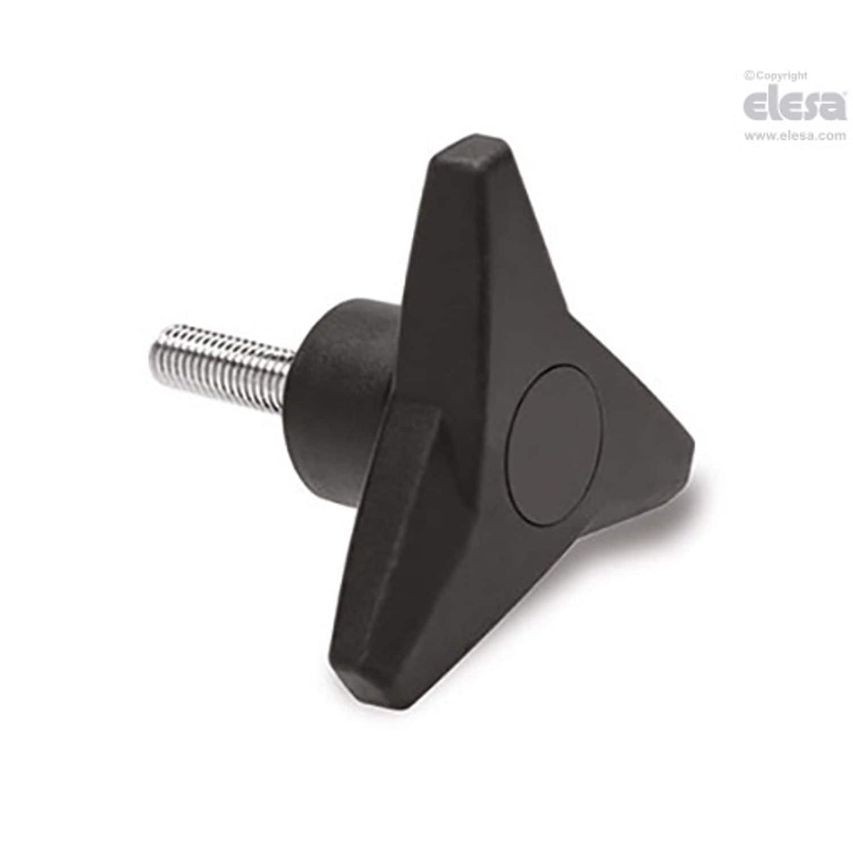 SOFT Three-arm knob-VB.839/63 p-M8x25-SOFT-C9 Black