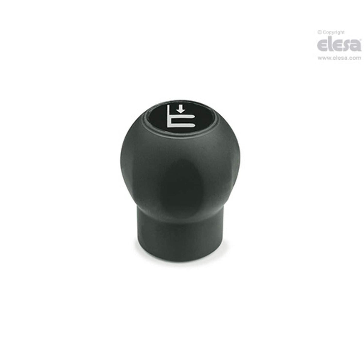 SOFT ball handle with lobes-EBK.50 B-M10-H-SOFT