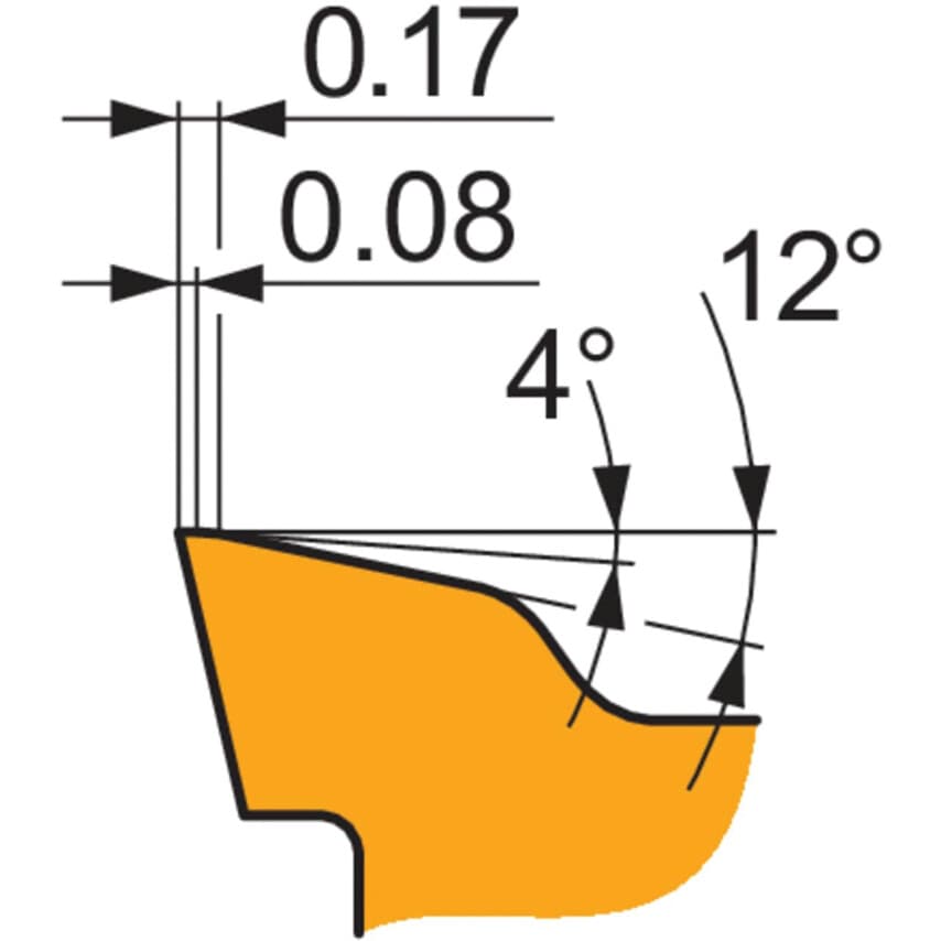 SOHT 120514SR-MM:M9340 Hi-Feed Milling Insert