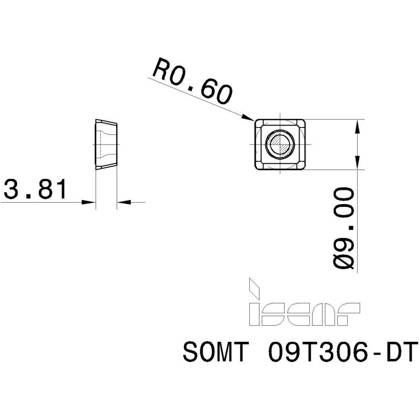 SOMT 09T306-DT Insert Grade IC808