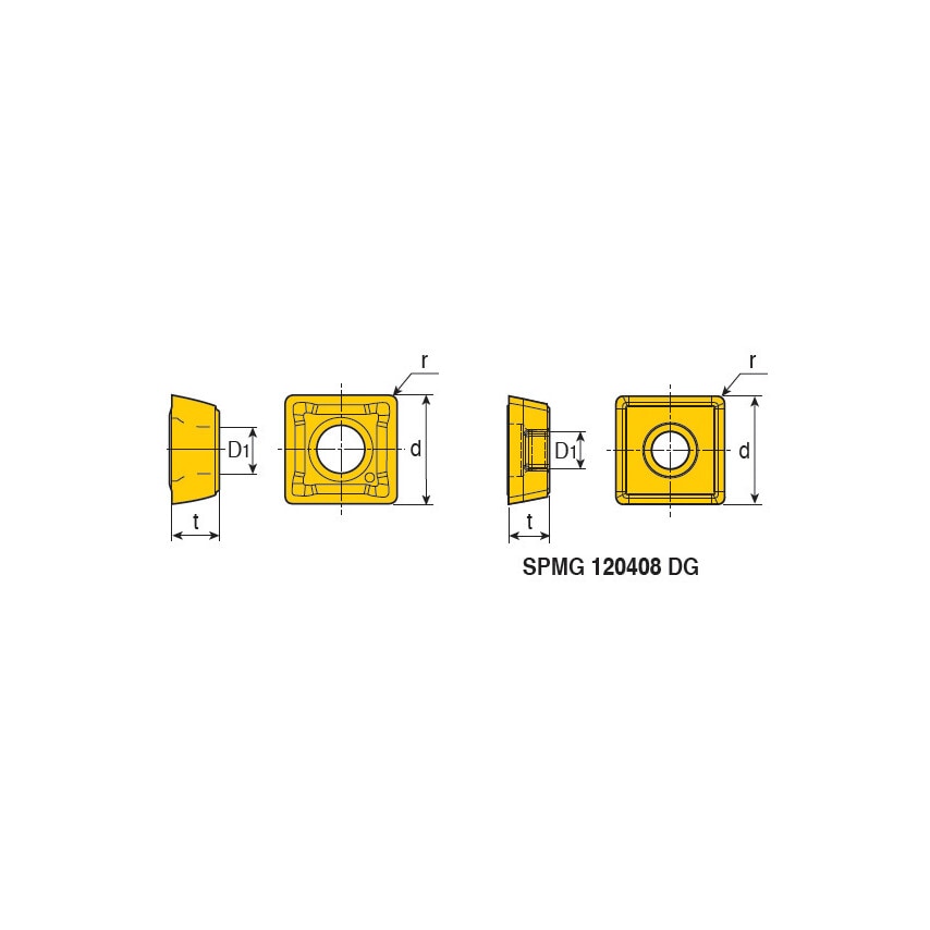 SPMG 060204-DG Insert Grade TT9030