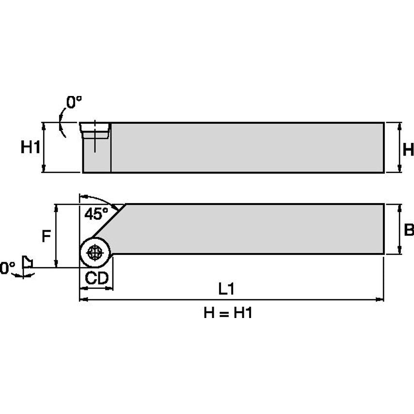 SRGCR162 S Clamping Holder W1.00 L6.00