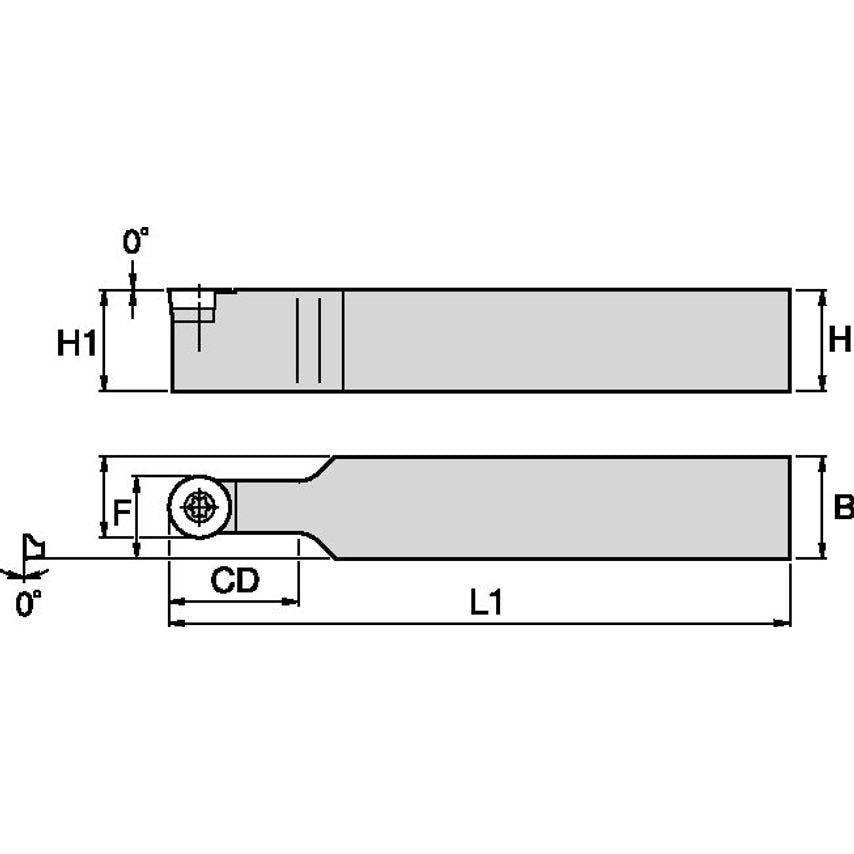 SROCN203 S Clamping Holder W1.25 L6.00