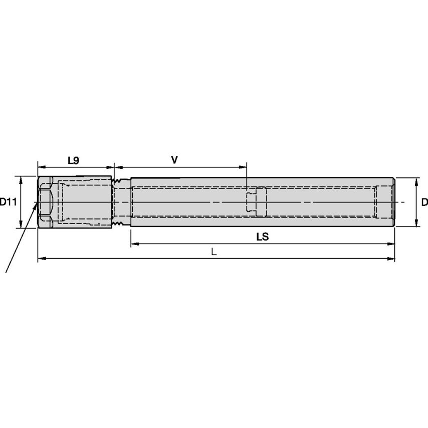 SS075DA204469 DA200 Collet Chuck Extension