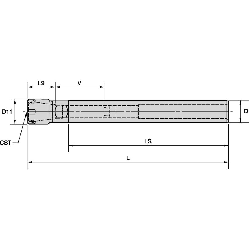 SS075ER16700 ER 16 Collet Chuck 3/4 Straight