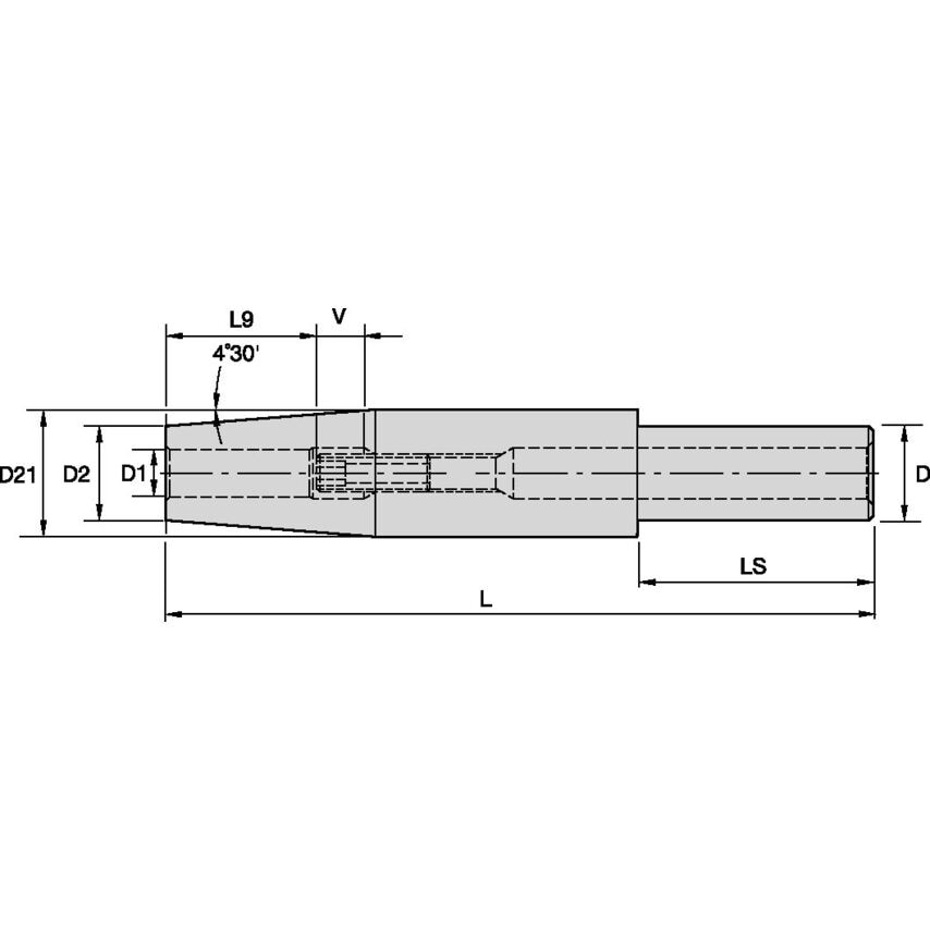 SS075TT038600 Straight Shank 3/8 Thermo Tool