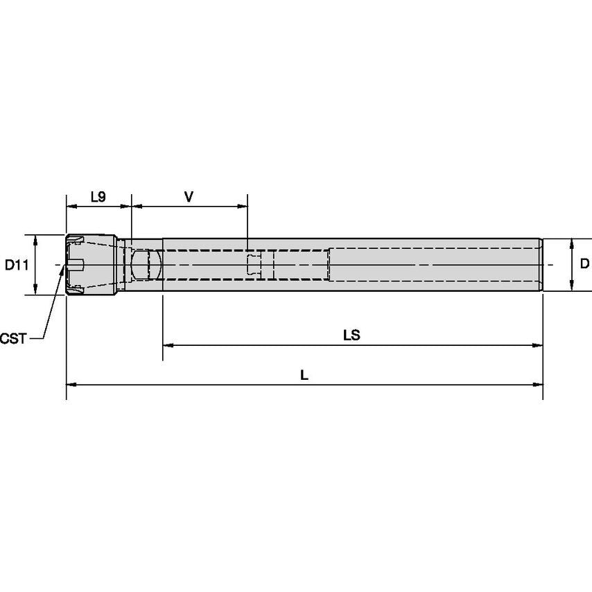 SS100ER25750 ER 25 Collect Chuck 1 Straight