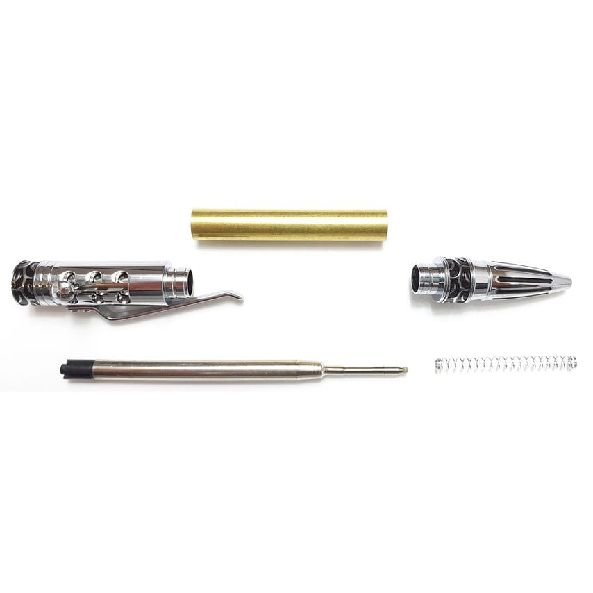 SS1 Stick Shift Click Pen - Chrome