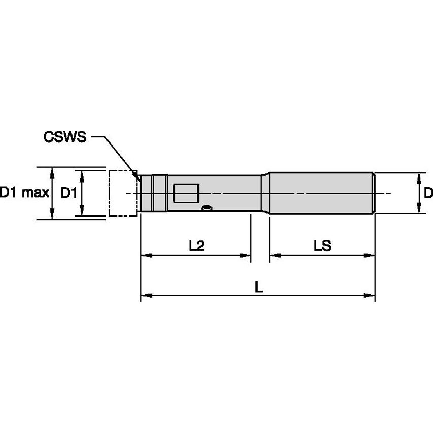 SS20KST175AR3M Reamer Modular Body 20-22 49/.