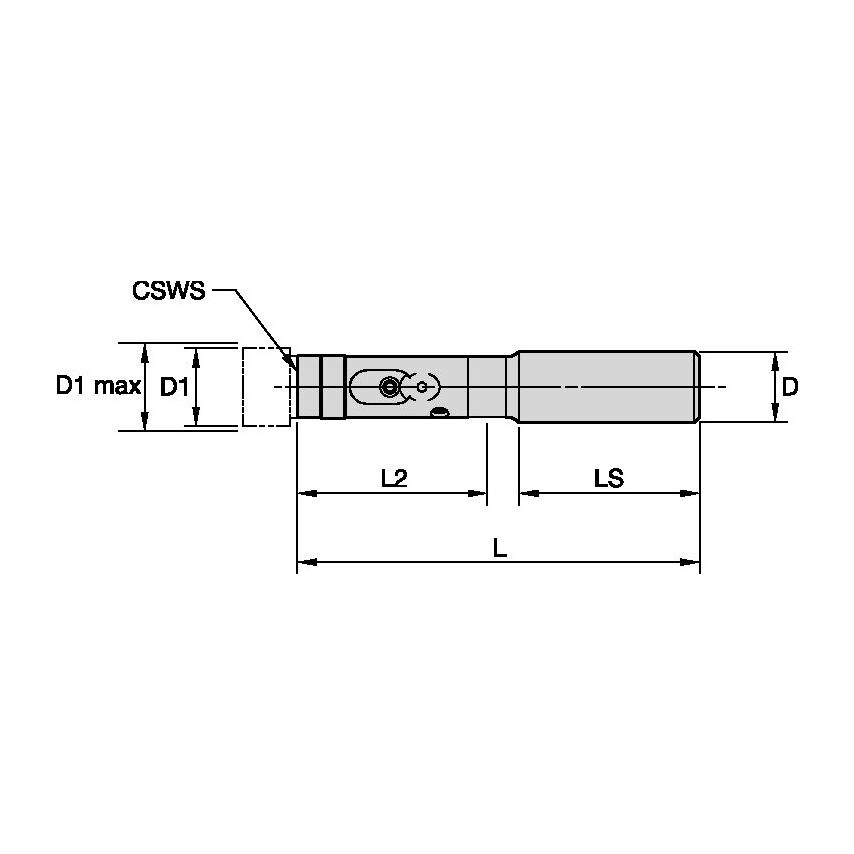 SS25KST250RR3M Reamer Modular Body 27 5-32 49