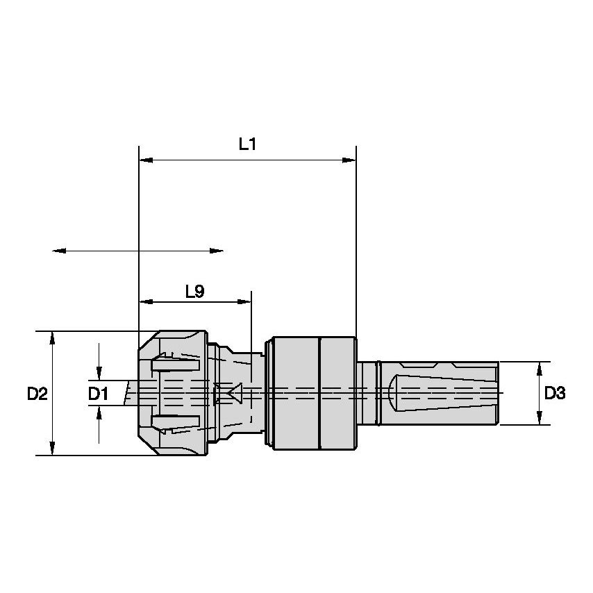 SS25SYTER20073m Synchro Plus Tap Chuck SS25 ER