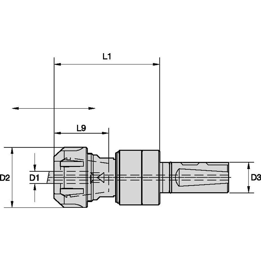 SS25SYTER32087m Synchro Plus Tap Chuck SS25 ER