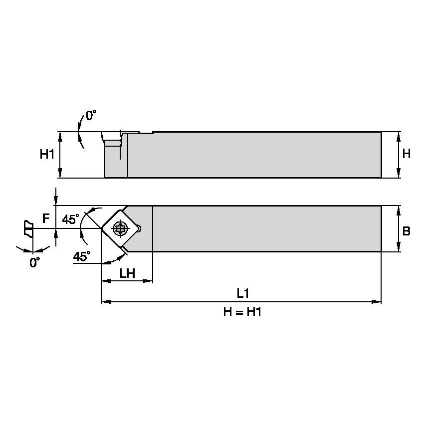 SSDCN1212N09 S Clamping Holder W12, 0MM L160