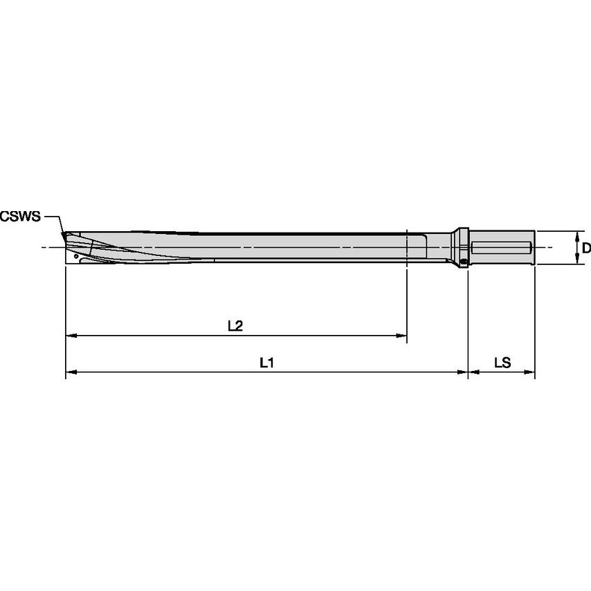 SSF200FDS401933 Kplus Shank 10 x D NG=40mm