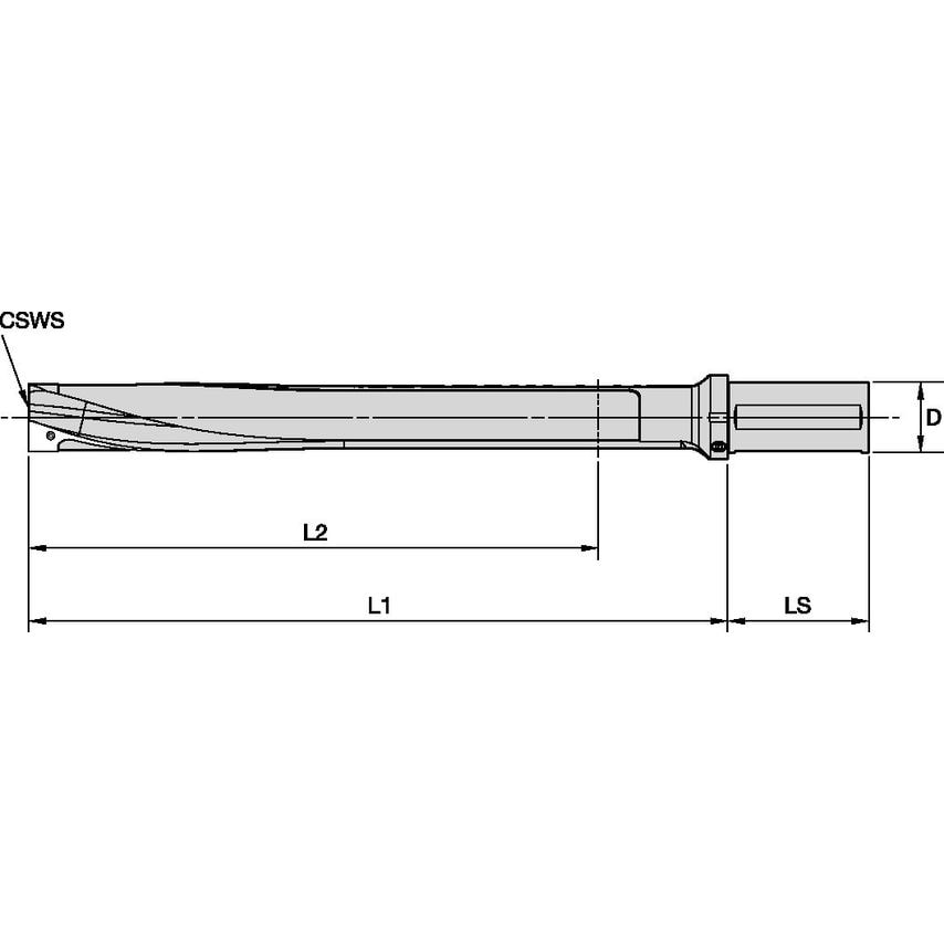 SSF200FDS501980 Kplus Shank 8 x D NG=50mm