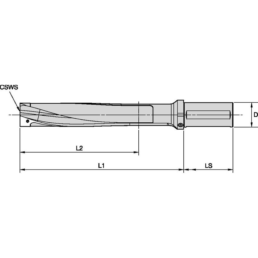 SSF200FDS711150 Kplus Shank 3 x D NG=71mm
