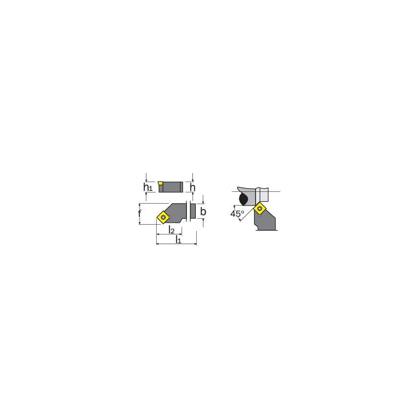 SSSCL 1212F09 External Toolholder