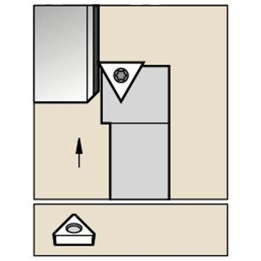 STFCR1616H16 S Clamping Holder W16, 0MM L100