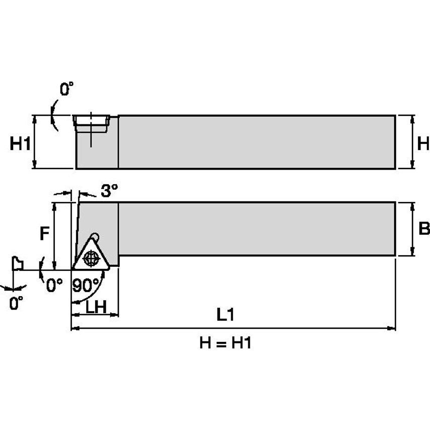 STGCR163 S Clamping Holder W1.00 L6.00