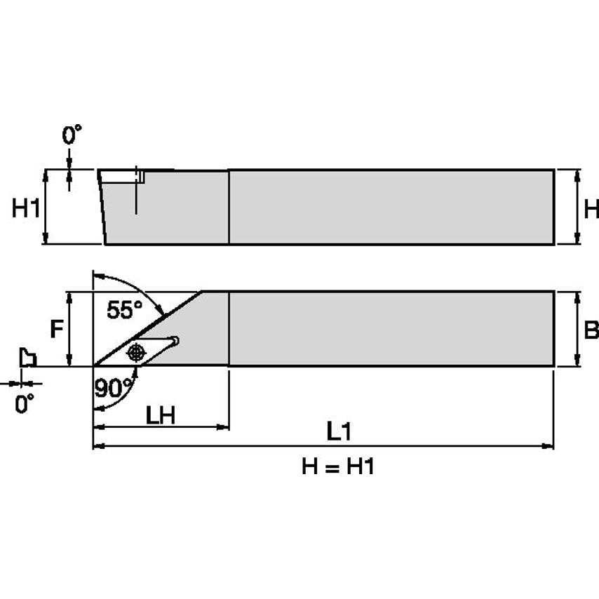 SVABL103B S Clamping Holder W0.63 L4.50