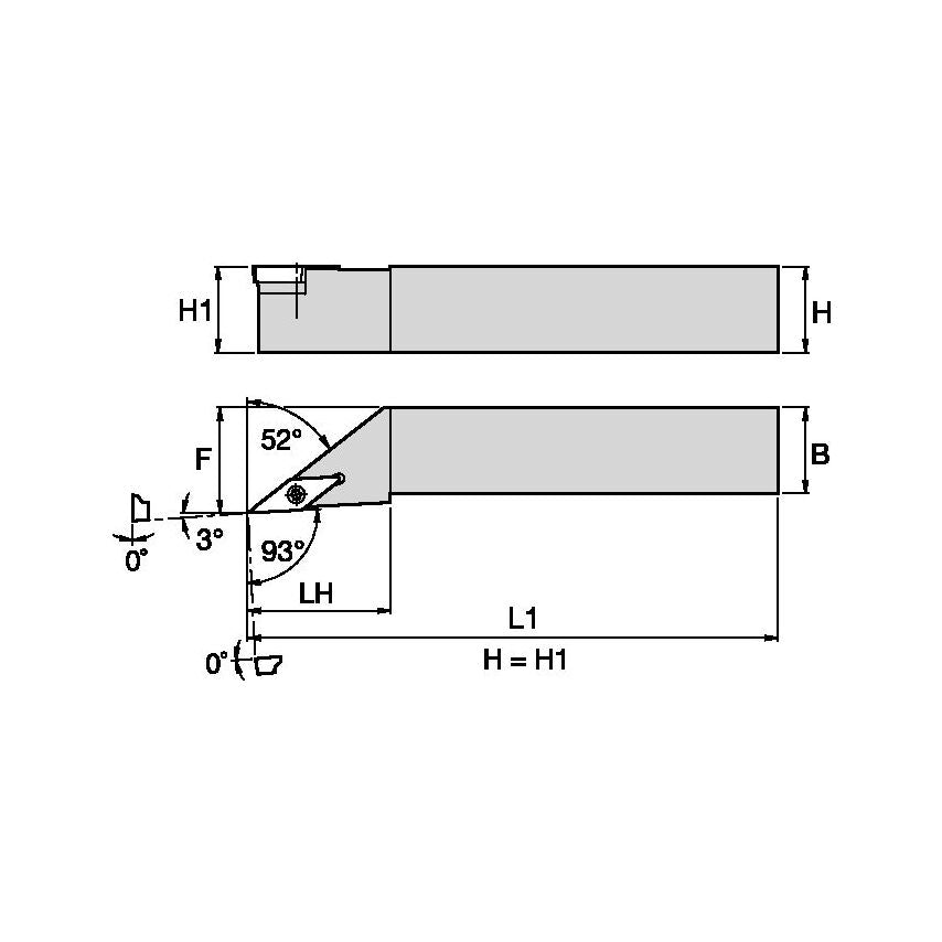 SVJBR062 S Clamping Holder W0.38 L2.50