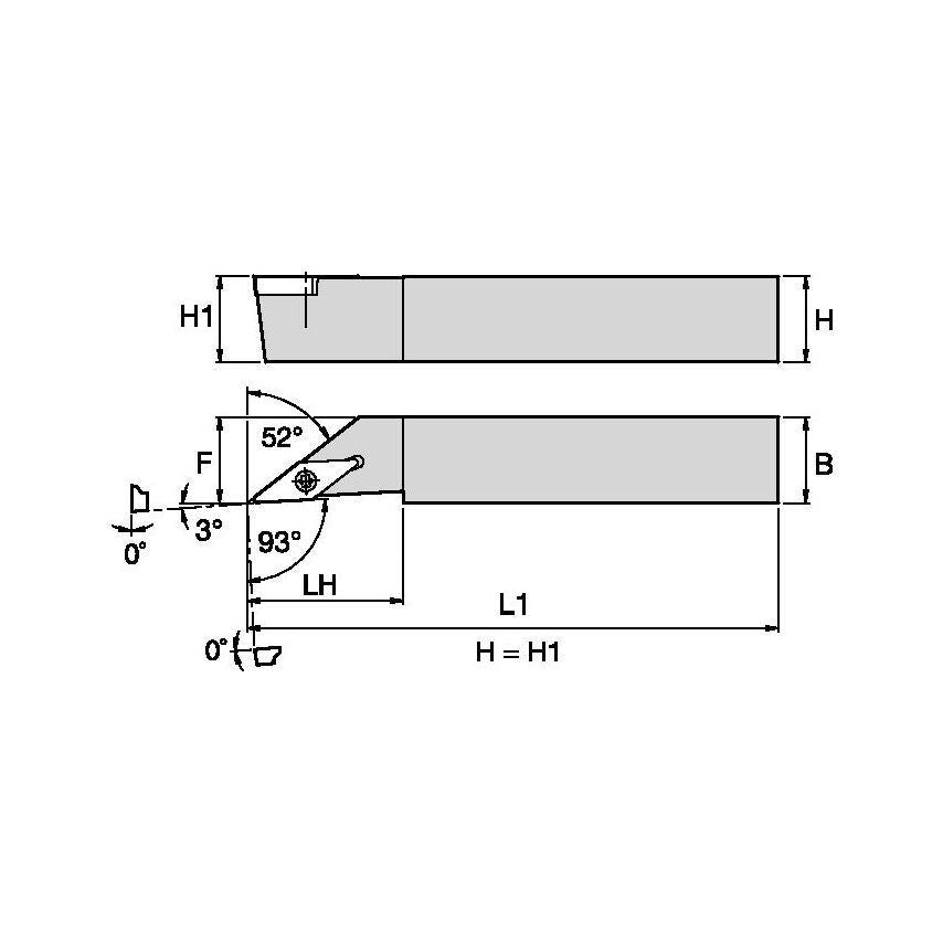 SVJBRF1010M11Q S Clamping Holder W10, 0MM L150