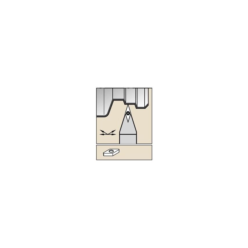 SVVBN3225P16 S Clamping Holder W25, 0MM L170