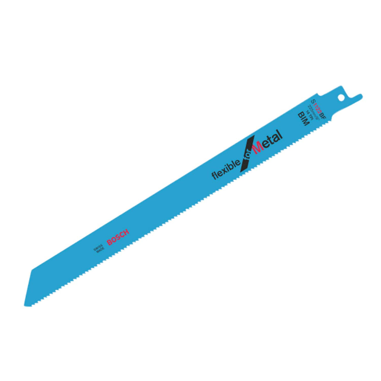 S 1122 Bf Flexible for Metal Reciprocating Saw Blade 225mm 14 TPI Pack of 100