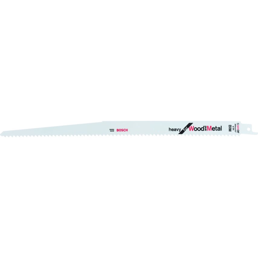 S 1411 DF Heavy for Wood & Metal Sabre Saw Blade 300 x 19 x 1.25mm (2608654763), Pack of 5