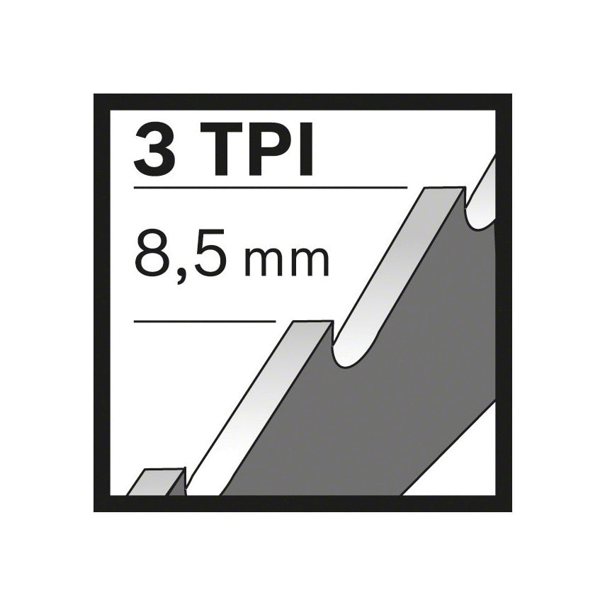 S 1542 K Top for Wood Sabre Saw Blade 240 x 19 x 1.5mm (2608650682), Pack of 5