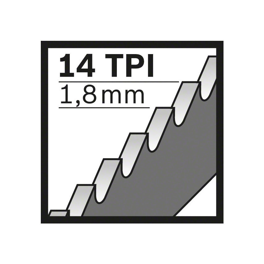 S 522 BF Flexible for Metal Sabre Saw Blade 100 x 19 x 0.9mm (2608656011), Pack of 5