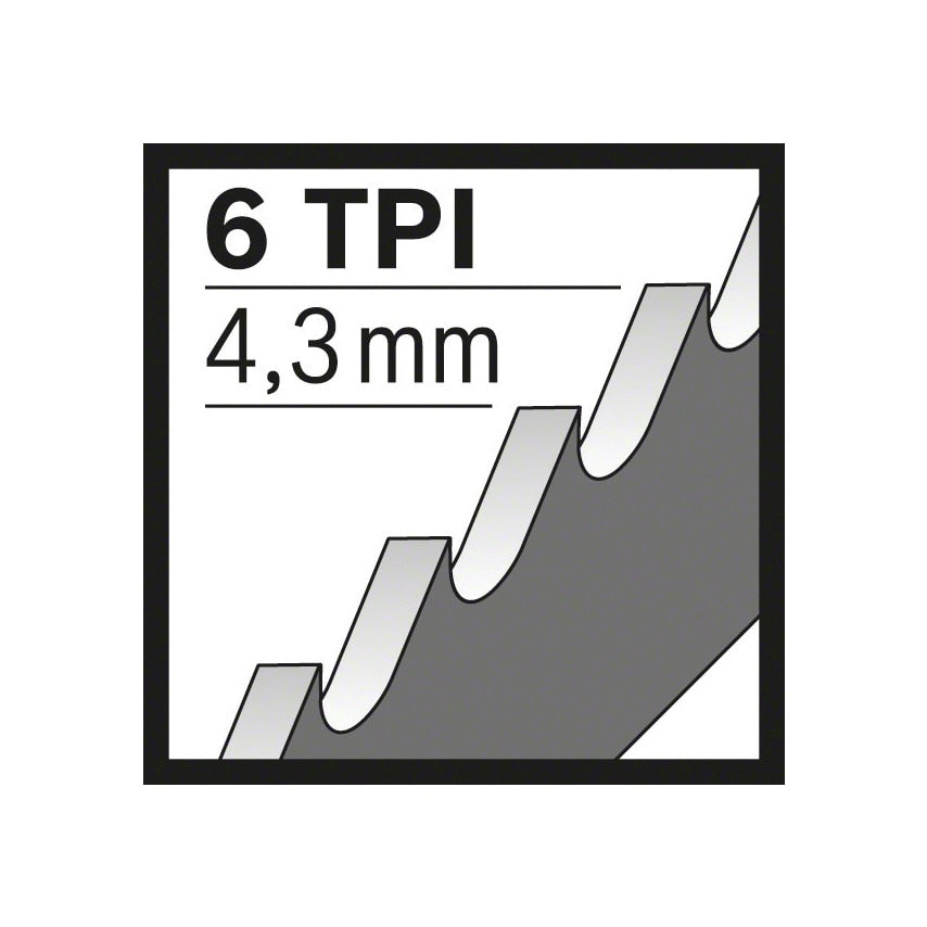 S 644 D Top for Wood Sabre Saw Blades 150 x 19 x 1.25mm (2608650673), Pack of 5