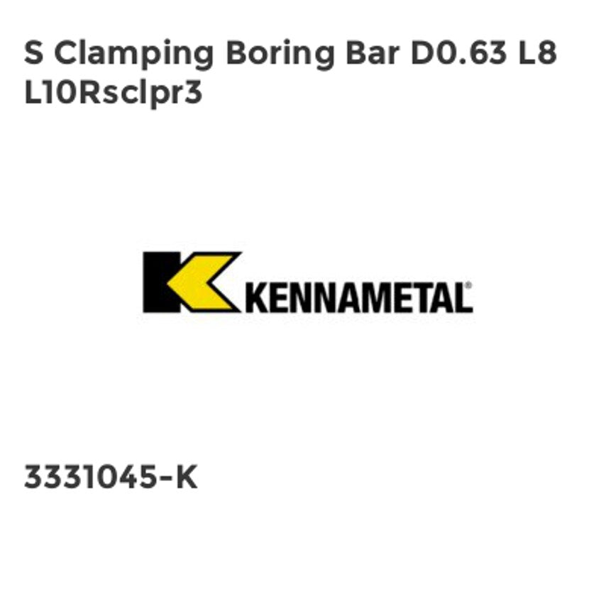 S Clamping Boring Bar D0.63 L8 L10Rsclpr3