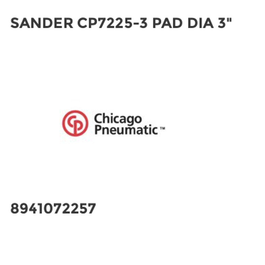 Sander CP7225-3 Pad DIA 3"
