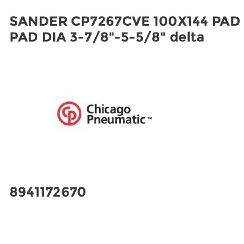Sander CP7267CVE 100 x 144 Pad DIA 3-7/8"-5-5/8" Delta